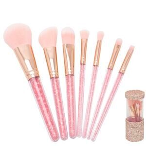 7 Pc Brush Set W Glitter Case*NEW great gift set